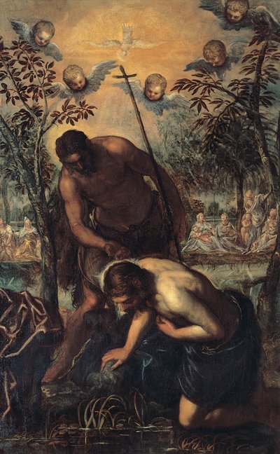 Battesimo di Cristo da Jacopo Robusti Tintoretto